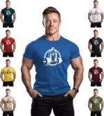 Roaring Gorilla Men's Bodybuilding T-Shirt | Gym Training Workout Tee | Slim Fit Fitness Shirt | Soft Cotton Blend | Casual & Activewear - Image 3