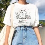 Happy Valentine's Day Capybara T-Shirt | Cute Animal Graphic Tee for Women | Valentine's Day Gift | Soft Unisex Crew Neck Shirt|Bundle of 10 Products - Image 2